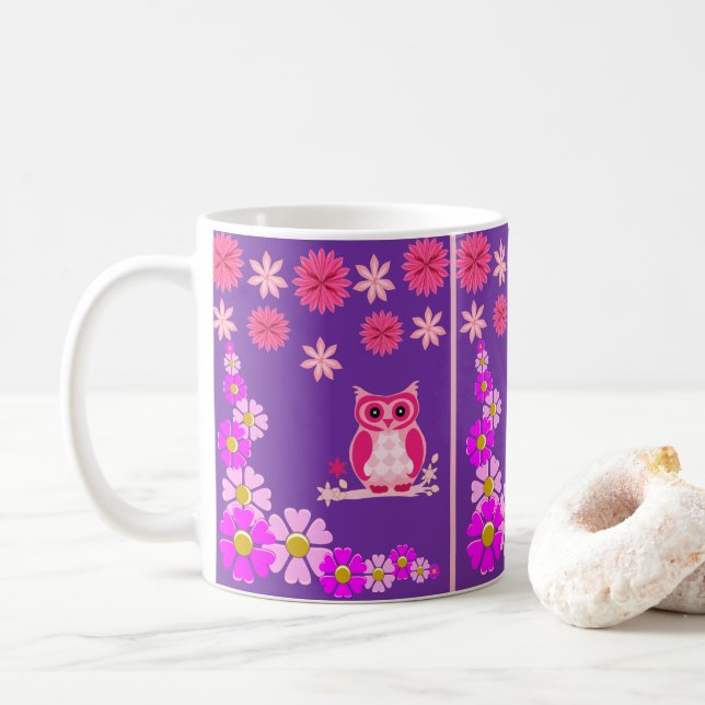 Taza De Café búhos mugs (Con donut)