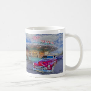 Taza De Café buick rojo en el autocinema