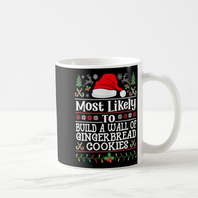 Taza De Café Build A Wall Of Gingerbread Cookies - Christmas Re (Derecha)