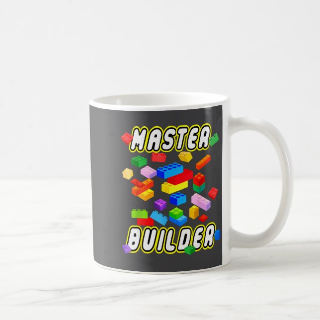 Taza De Café Building Bricks Master Builder Construction Block  (Derecha)