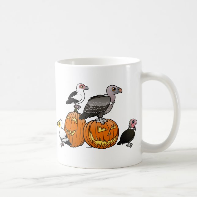 Taza De Café Buitres de Halloween (Derecha)