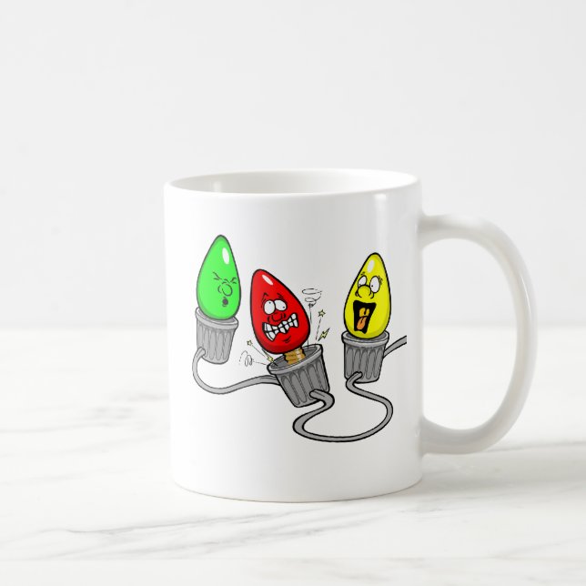 Taza De Café Bulbos del navidad (Derecha)