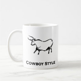 Taza De Café Bull Cowboy Style Black