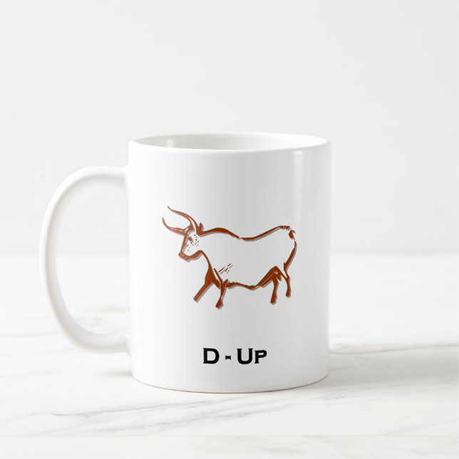 Taza De Café Bull D Up Brown (Izquierda)
