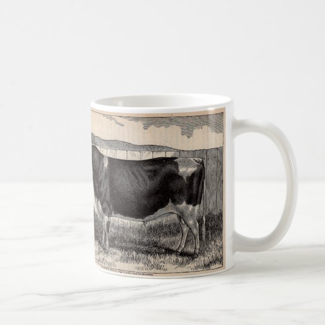 Taza De Café Bull Holstein del siglo XIX (Derecha)