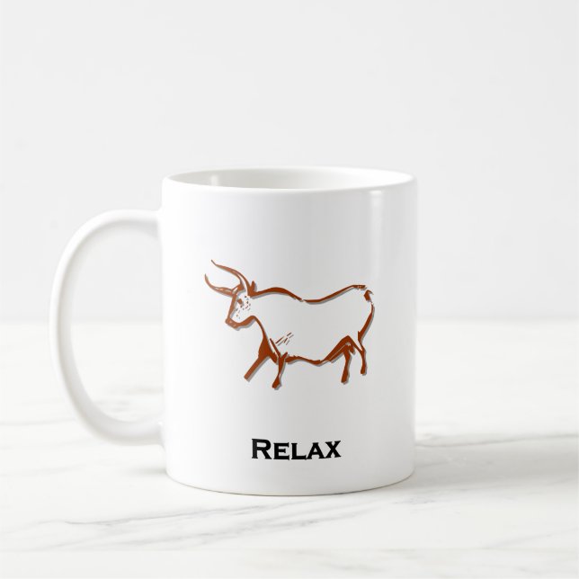 Taza De Café Bull Relax Brown (Izquierda)
