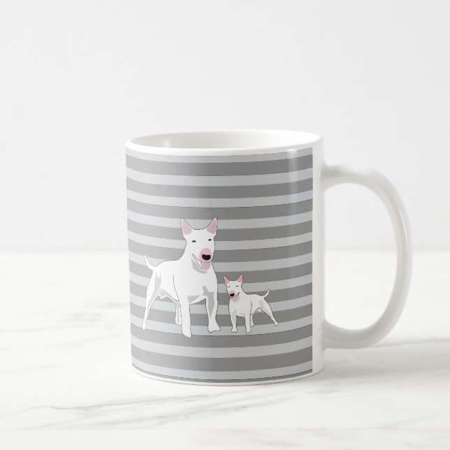 Taza De Café Bull Terrier (Derecha)