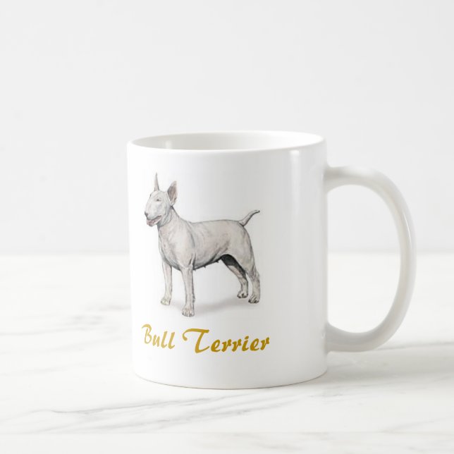 Taza De Café ¡Bull terrier, amante del perro a montones! (Derecha)