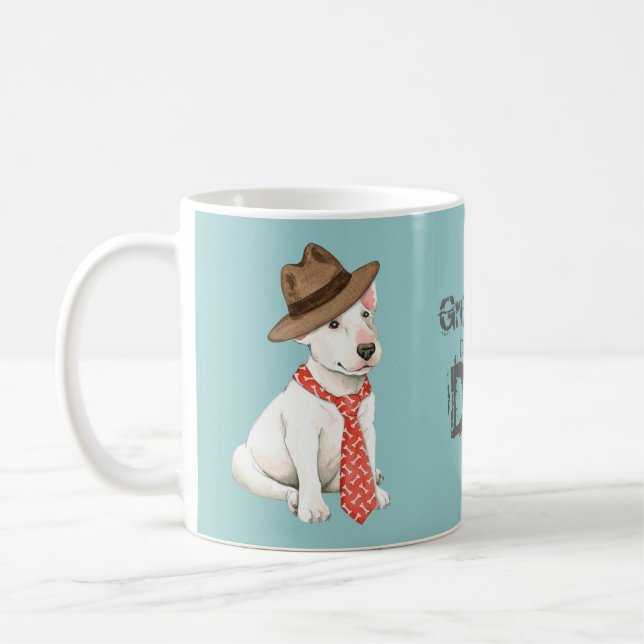 Taza De Café Bull Terrier Dad (Izquierda)
