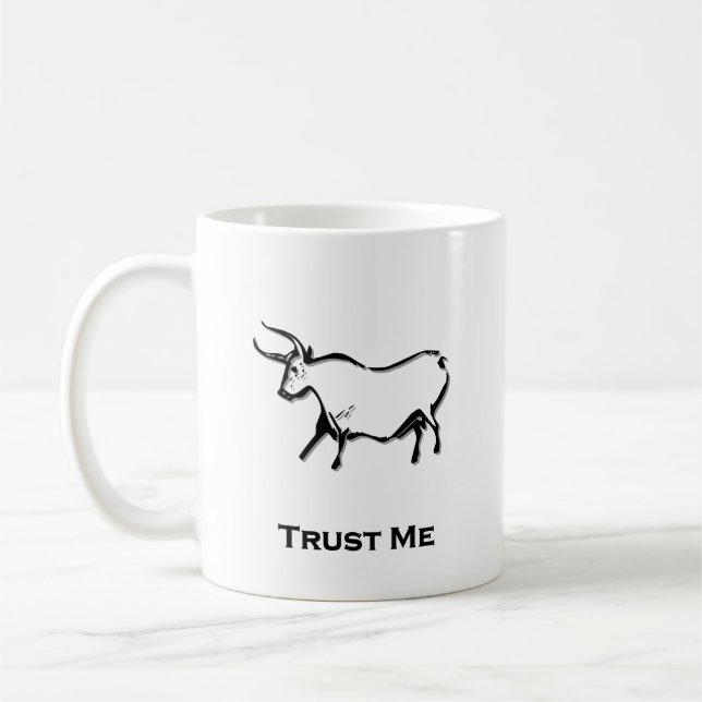 Taza De Café Bull Trust Me Black (Izquierda)