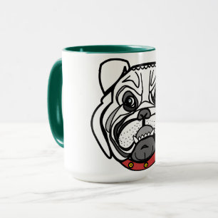 Taza de café Bulldog amo las mascotas