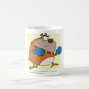 Taza De Café Bulldog Boxer de Dibujos Animados Divertido Perro