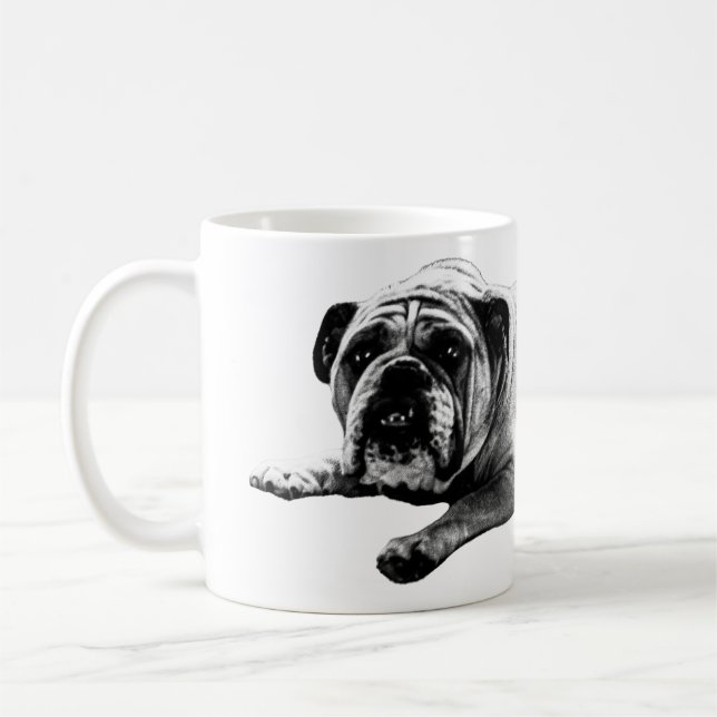 Taza De Café Bulldog cálido mañana (Izquierda)