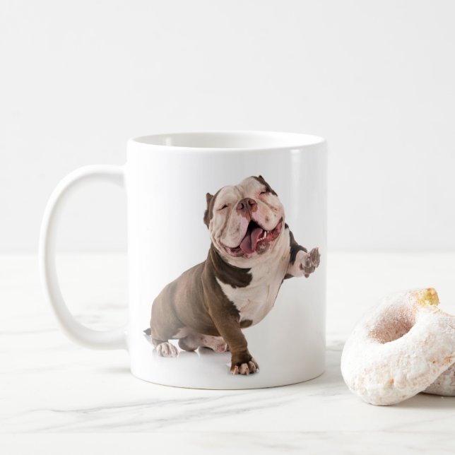 Taza De Café Bulldog Coffee Mug (Con donut)