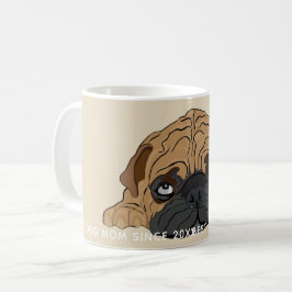 Taza De Café Bulldog de bebé Mug Puppy Durmiendo