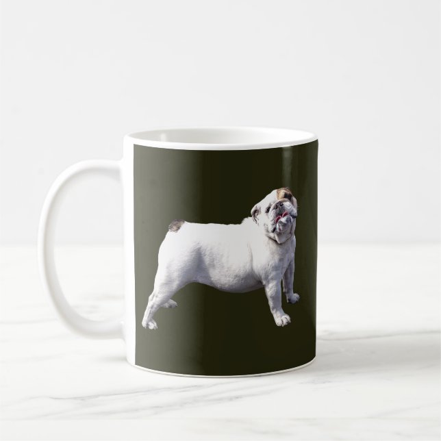 Taza De Café Bulldog De Pie (Izquierda)