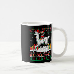 Taza De Café Bulldog de Santa Francia montando Navidades de Lla