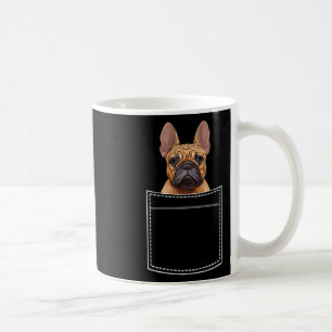 Taza De Café Bulldog En Bolsillo De Pecho Frenchie Pocket