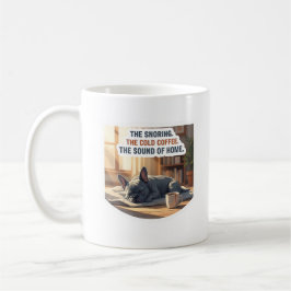 Taza De Café Bulldog Francés Azul Ronquidos Hogar Acogedor Rega