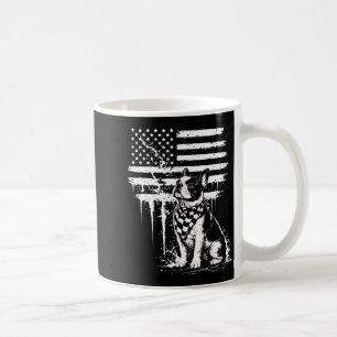 Taza De Café Bulldog francés bandera americana 4 de julio amant