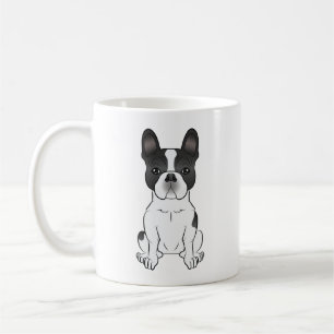 Taza De Café Bulldog francés Black Piebald / Perro trinitense f