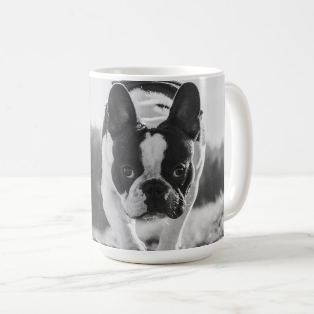 Taza De Café Bulldog francés BW Café Mug (Anverso derecho)