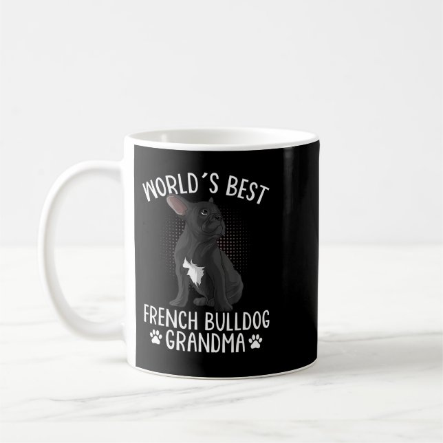 Taza De Café Bulldog francés Canino francés mejor esquema franc (Izquierda)