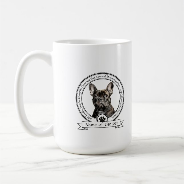 Taza De Café Bulldog francés Credo Café Mug (Izquierda)