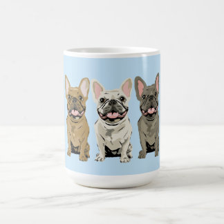 Taza De Café Bulldog Francés Crema