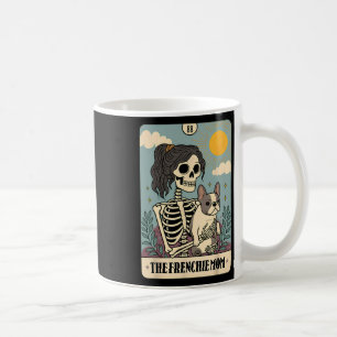 Taza De Café Bulldog francés Cute Frenchie Dog Mom Tarot Card S