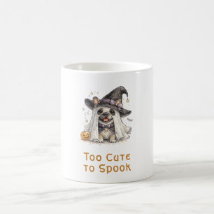 Taza De Café Bulldog Francés de Halloween Bruja Linda