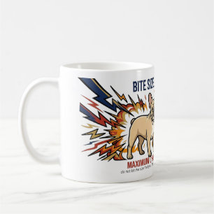 Taza De Café Bulldog Francés Divertido Mordisco de Tamaño Máxim