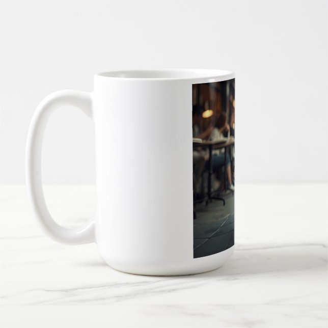 Taza De Café Bulldog francés elegante café Mug (Izquierda)