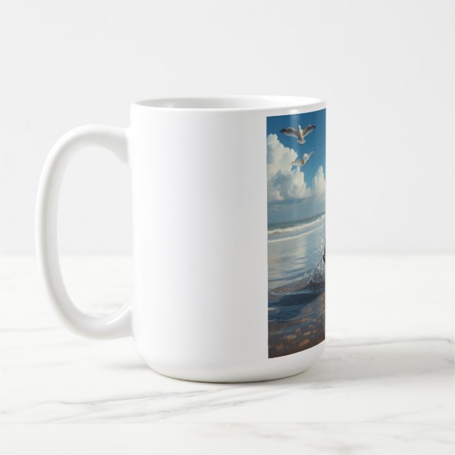 Taza De Café Bulldog francés elegante café Mug (Izquierda)