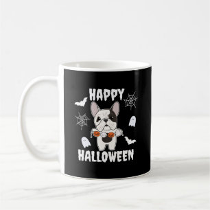 Taza De Café Bulldog francés Feliz disfraz de perro de Hallowee