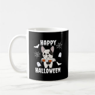 Taza De Café Bulldog francés Feliz disfraz de perro de Hallowee