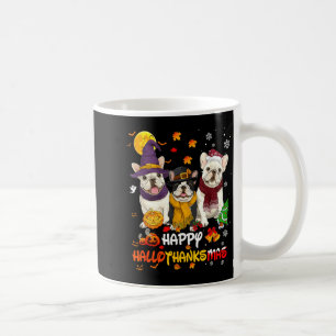 Taza De Café Bulldog Francés Feliz Hallothanksmas Amante de Per