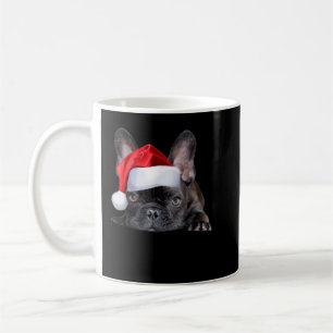 Taza De Café Bulldog francés lindo Santa Hat Frenchie Imagen Ch