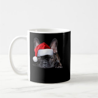 Taza De Café Bulldog francés lindo Santa Hat Frenchie Imagen Ch