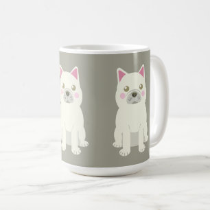 Taza De Café Bulldog Francés Mejillas Lindas