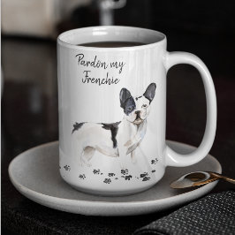 Taza De Café Bulldog francés | Perdonar mi francés | Pergo Cute