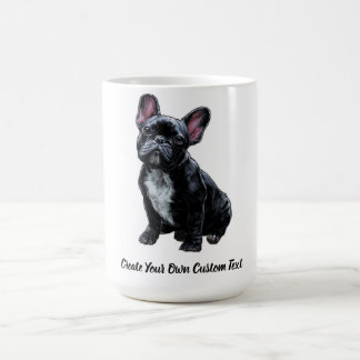 Taza De Café Bulldog Francés Perro Crea Tu Propio Texto Persona