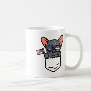 Taza De Café Bulldog Francés Pocket Frenchie Estadounidense 4.º