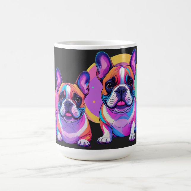 Taza De Café Bulldog Francés Popart (Centro)