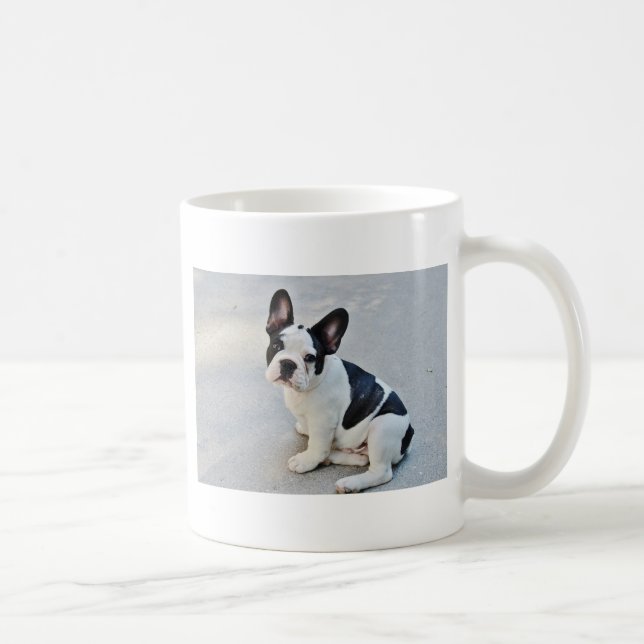 Taza De Café bulldog francés sentado (Derecha)