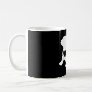Taza De Café Bulldog francés Yoga Love Heart Frenchie