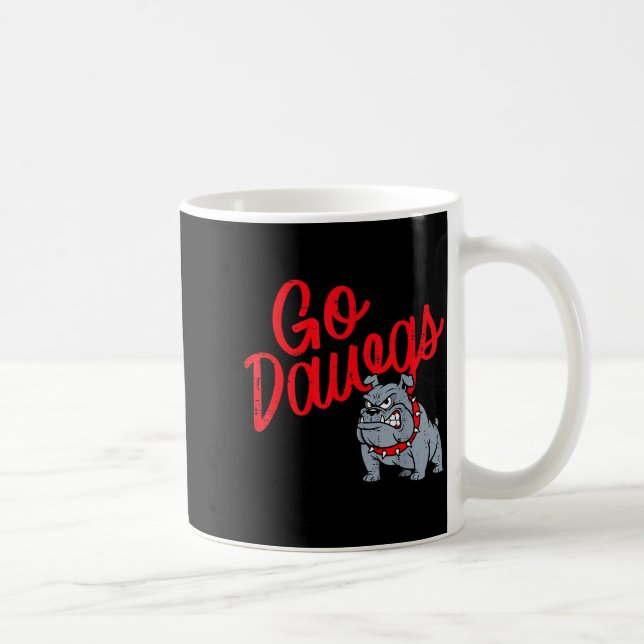 Taza De Café Bulldog Go Dawgs Girls Youth Teen Boys Kids Men Wo (Derecha)