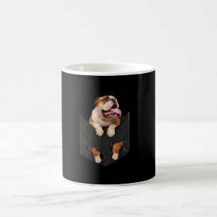 Taza De Café Bulldog Inglés En Tu Bolsillo Perros Amantes