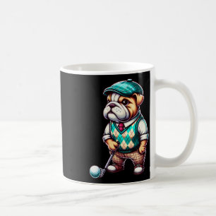 Taza De Café Bulldog Inglés Golf Golfista Golf Deporte Hombres 