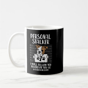 Taza De Café Bulldog inglés Perro Lover Personal Stalker Inglés